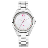 Fastrack, Women's  Watch Analog, Fits Out Collection , Silver Dial & Silver Stainless Steel Band, 6215SM01